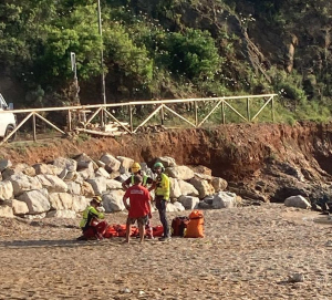 Elisoccorso per un bagnante traumatizzato a seguito di un tuffo all&#039;Innamorata