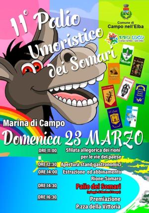 Domenica 23 marzo a Marina di Campo il Palio Umoristico dei Somari