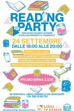 Sfatiamo l’idea della lettura in solitudine: Reading Party in compagnia