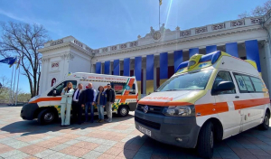 L&#039;ambulanza della Pubblica Assistenza di Capoliveri a Odessa