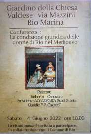 Il 4 giugno conferenza storica a Rio Marina