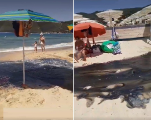 Sversamento di acque nerastre sulla spiaggia della Biodola. Legambiente chiede spiegazioni