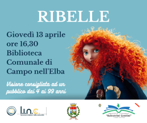 Cineforum in Biblioteca a Campo, in programmazione il film d&#039;animazione &quot;Ribelle&quot;