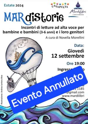 MardiStorie, evento annullato causa maltempo