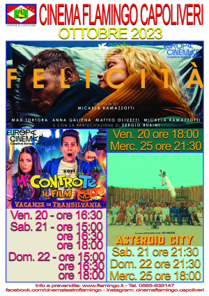 Programmazione del Cinema Flamingo di Capoliveri