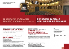 Nel weekend i primi due appuntamenti della rassegna digitale del Teatro dei Vigilanti