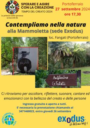 “Contempliamo nella natura” - Iniziativa il 27 settembre alla sede elbana di Exodus