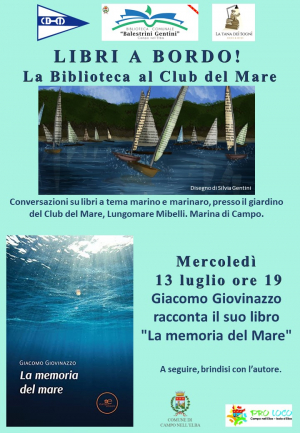 Al Club del Mare la presentazione de &quot;La memoria del mare&quot; di Giacomo Giovinazzo