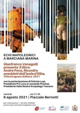 Gianfranco Vanagolli presenta il libro di André Pons: Ricordi e aneddoti dell’Isola d’Elba