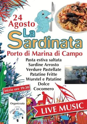 Il 24 agosto la tradizionale Sardinata sul Porto di Marina di Campo