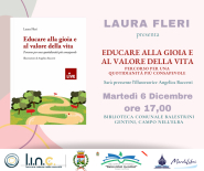 Alla biblioteca di Campo Laura Fleri presenta il suo &quot;Educare alla gioia e al valore della vita&quot;