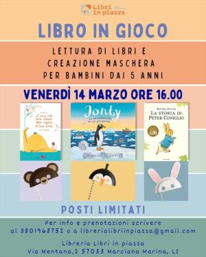 &quot;Libri in gioco&quot;, un pomeriggio dedicato ai bambini alla libreria Libri in Piazza