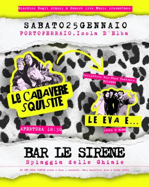 Al bar Le Sirene una serata musicale con &quot;Le Eva e..&quot; e &quot; Le Cadavere Squisiste&quot;