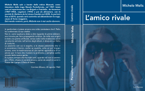 Il 1° agosto la presentazione de «L’amico rivale» di Michele Melis