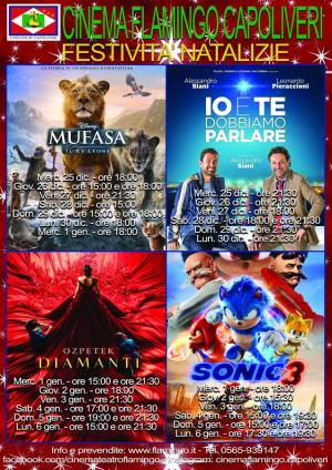 La programmazione del Cinema di Capoliveri per le festività natalizie