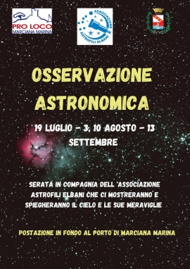 Serata di osservazione del cielo a Marciana Marina