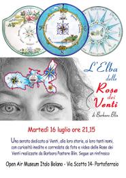 L’artista Barbara Blin e l&#039;Elba delle rose dei venti