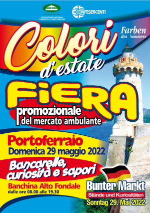 Domenica 29 maggio a Portoferraio la fiera “Colori d’estate”