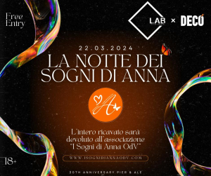 Il 22 marzo &quot;La notte dei sogni di Anna&quot; al Decò