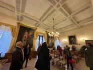 Visita alla Sala delle Cerimonie del Municipio restaurata. I ringraziamenti di Italia Nostra