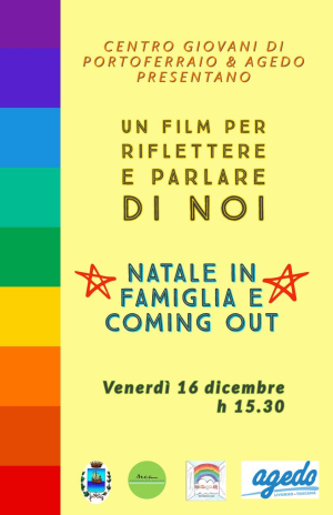 Cineforum di Natale e coming out: al Centro Giovani con Agedo Isola d’Elba un appuntamento per parlare di noi