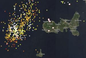 Fotonotizia: Fronte temporalesco in arrivo sull&#039;Elba - Carta delle Fulminazioni