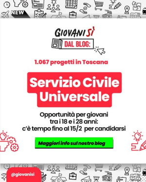 Servizio Civile Universale, c&#039;è tempo fino al 15 febbraio per fare domanda