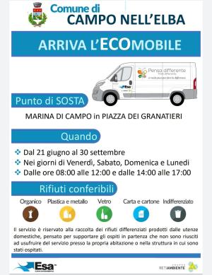 Torna l&#039;ecomobile a Marina di Campo