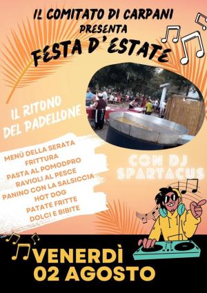 Stasera Festa ai Giardini di Carpani