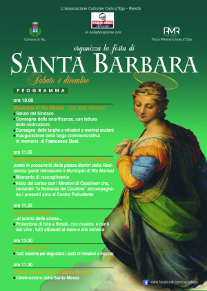 L’Associazione culturale Carlo d’Ego – Riesità organizza la Festa di Santa Barbara