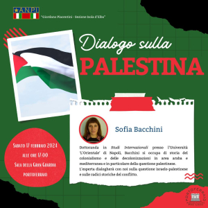 L&#039;ANPI elbana organizza l&#039;incontro “Dialogo sulla Palestina”