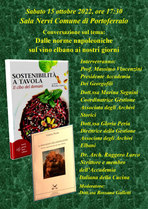 Conversazione sul vino elbano da Napoleone ai giorni nostri. Appuntamento sabato alla Gattaia