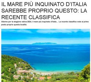 Mare inquinato all&#039;Elba? Una gaffe foto-giornalistica contestata dagli amministratori