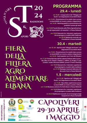 Si apre il sipario della Fiera della Filiera agroalimentare elbana “Sapori &amp; Tradizioni”