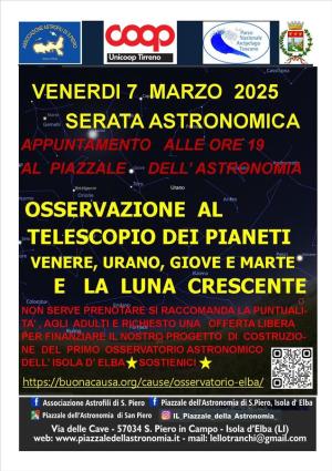 Osservazione dei Pianeti con la Luna Crescente