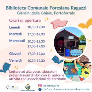 Ripartono nei giardini delle Ghiaie le attività estive della Biblioteca Foresiana