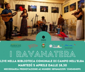 I Ravanatera a B. Music martedì 5 aprile