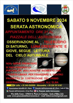 Saturno, Luna e Giove - serata di osservazione astronomica al Piazzale dell&#039;Astronomia di San Piero