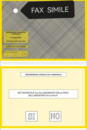 Referendum consultivo sull&#039;aeroporto: le modalità di voto