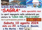 Il 10 agosto a Rio Marina una sagra con specialità culinarie riesi per aiutare la &quot;Lega del Filo d&#039;Oro&quot;