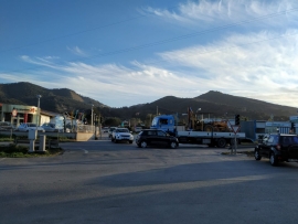 Incrocio S.Giovanni - Casa del Duca, più pericoloso col sole radente dopo la desertificazione arborea (e la vagheggiata rotatoria di là da venire)