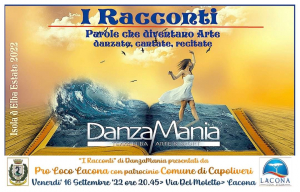 Serata di Fine Estate a Lacona con lo spettacolo &quot;I RACCONTI REWIND&quot; di DanzaMania