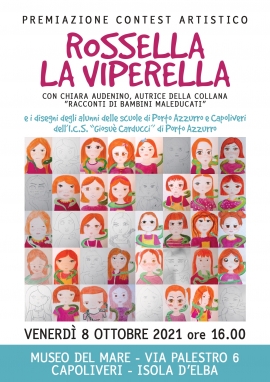 A Capoliveri la premiazione del contest artistico per l&#039;illustrazione di &quot;Rossella la Viperella&quot;