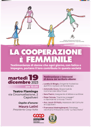 La cooperazione è femminile - Testimonianze di donne che ogni giorno portano il loro contributo in questa società