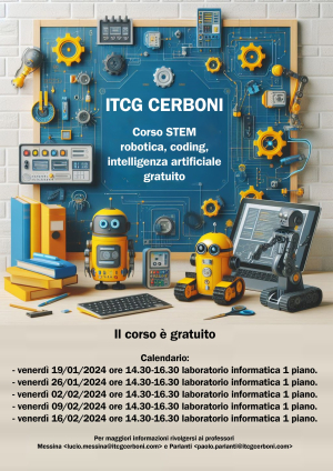 Corso di robotica all&#039;ITCG Cerboni