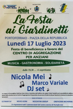 Portoferraio: rivivono i Giardinetti con la festa di Insieme per l&#039;Elba