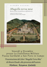 A San Piero la presentazione “MUGELLO TERRA MIA“ di Alvaro Claudi