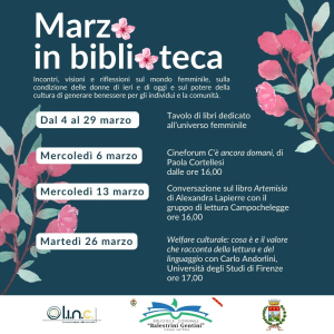 In biblioteca a Campo un mese di incontri dedicati alle donne