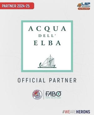 Acqua dell’Elba main sponsor Nico Basket e official partner FABO Herons Montecatini e Herons Young