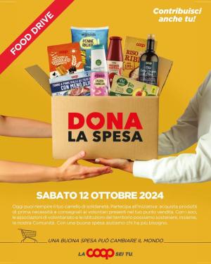 Il 12 ottobre nei negozi COOP torna &quot;Dona la spesa&quot;